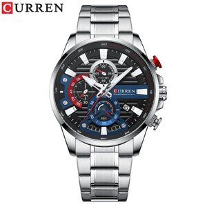 CURREN Stylish Chronograph Stainless‎ Steel Watch for Men